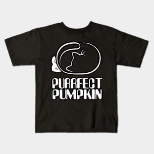 Purrfect Pumpkin Kids T-Shirt